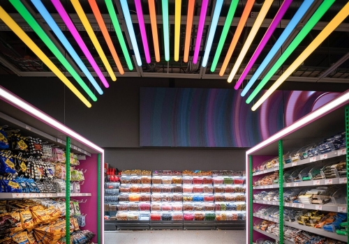 The shopping experiences of the future with spectacular light in ICA Ørebro