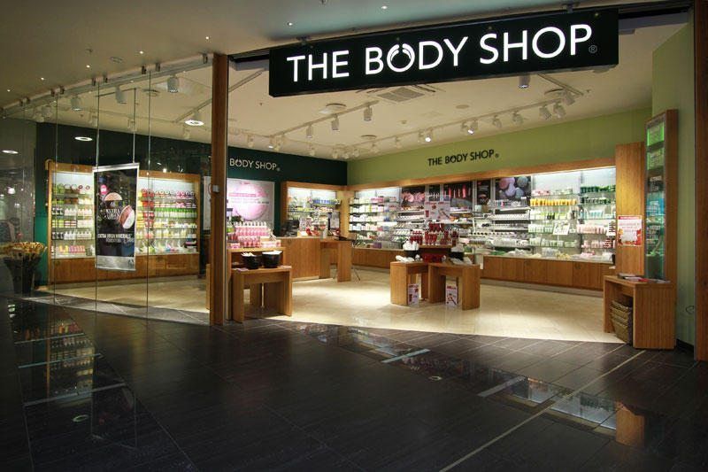 Butikkbelysning The Body Shop