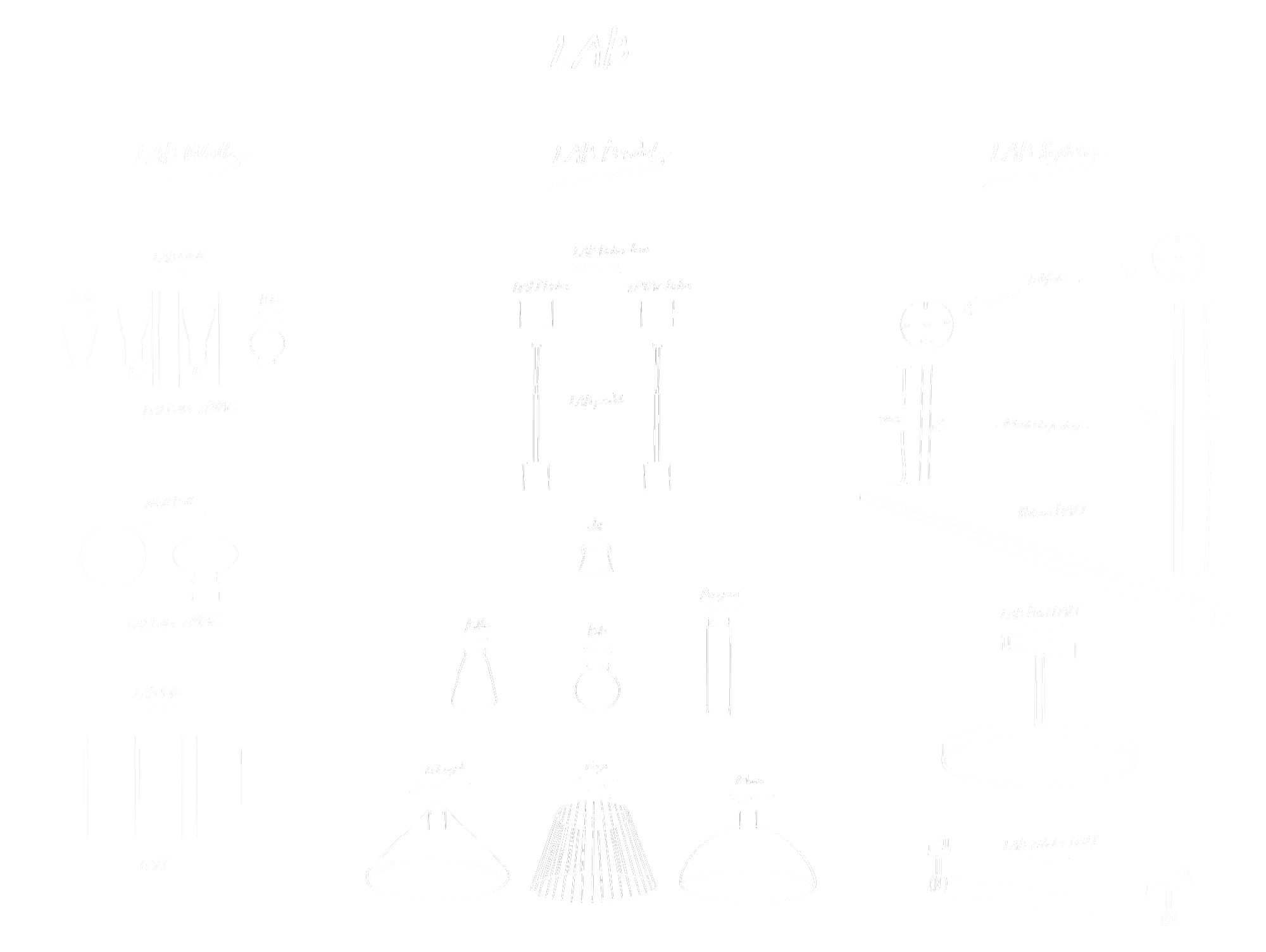 LAB Serien oversiktsskissen Hvit