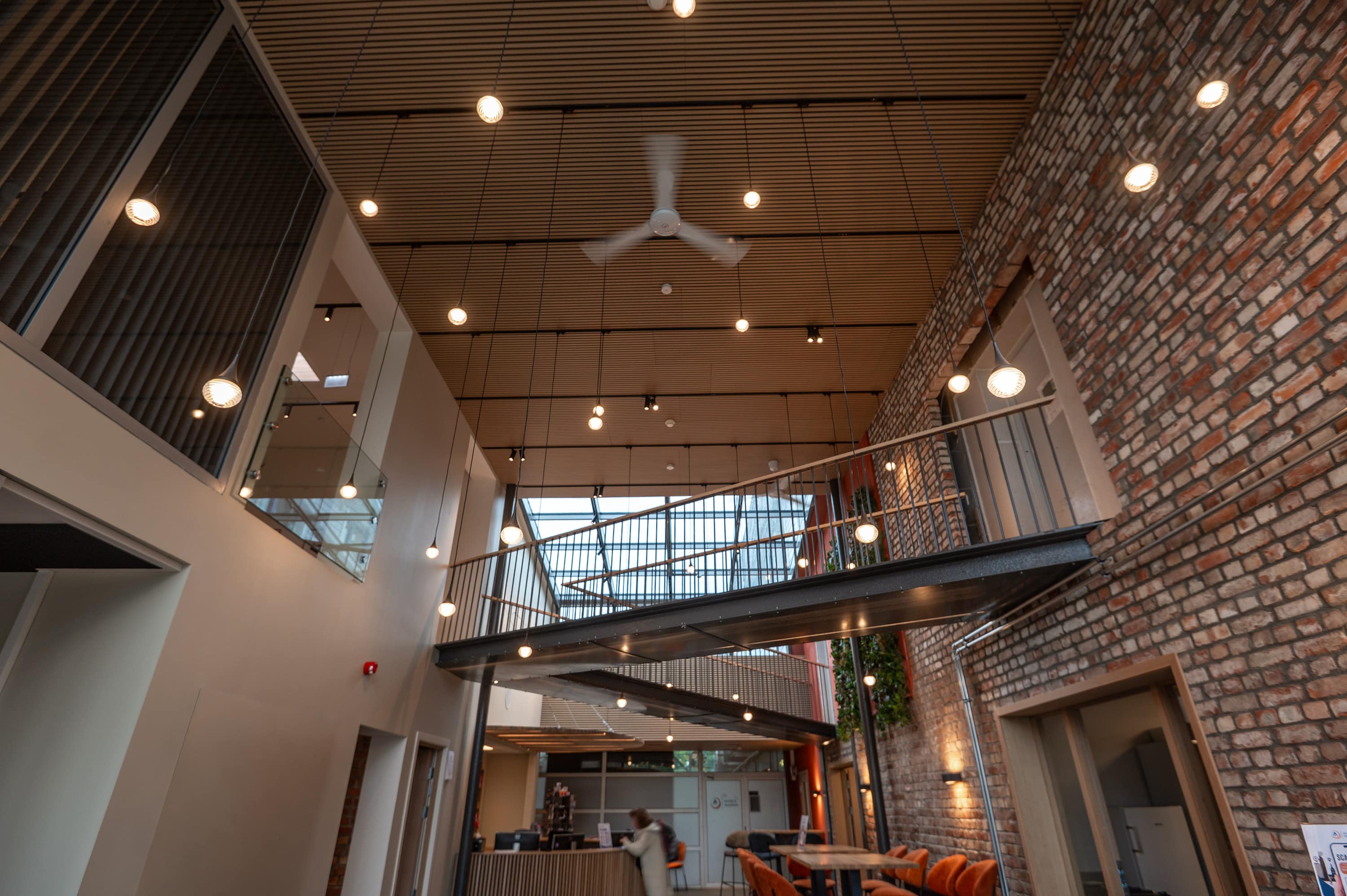 Haraldsheim Vandrerhjem Belysning hotell lobby